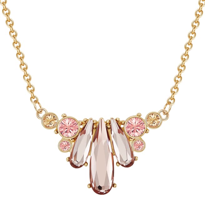 Saint Francis Crystals Gold/Rose Crystal Necklace