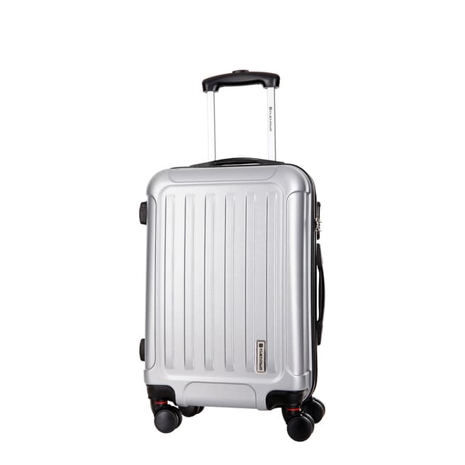Platinum Silver 8 Wheel Amarillo Suitcase 56cm