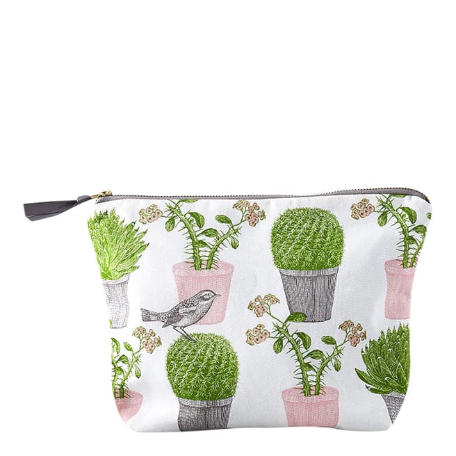 Thornback & Peel Cactus & Bird Large Cosmetic Bag