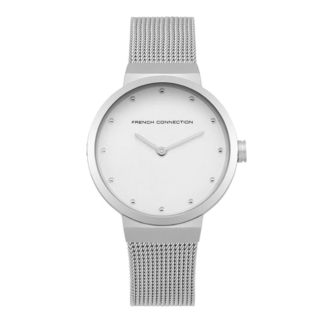 French Connection Silver Mesh Stainless Steel Watch