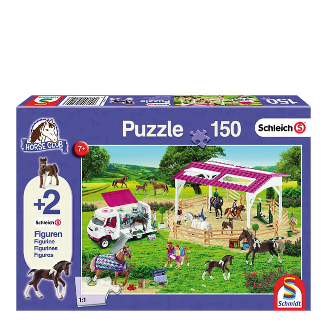 Coiledspring Games Schleich Riding School and Veterinarian Puzzle with two figures (150pc)