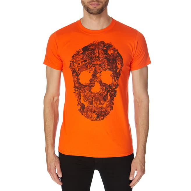 Bolongaro Trevor Orange Junk Skull T-Shirt