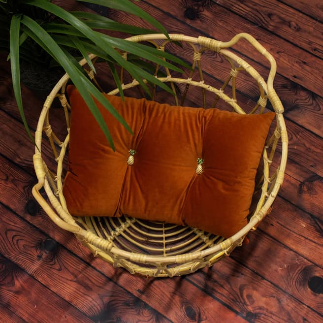 Riva Home Rust Pineapple Cushion 30x50cm