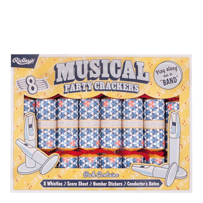Celebration Crackers Set of 8 Ridley's Musical Party Christmas Crackers