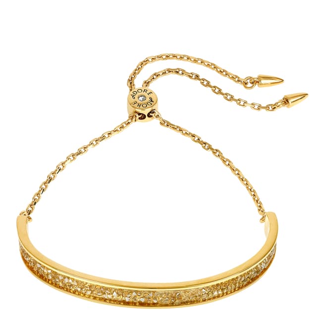Adore by Swarovski® Gold Plated Ultra Fine Rock Slide Bracelet