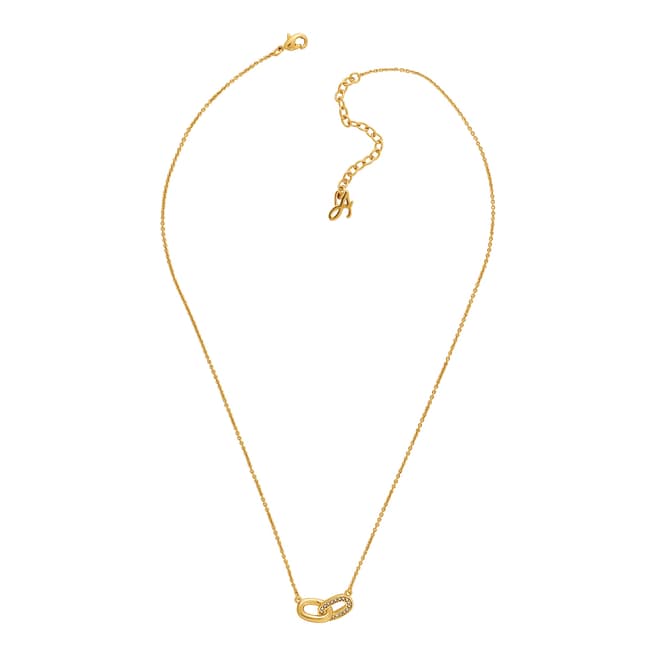 Adore by Swarovski® Gold Plated Oval Interlocking Link Necklace