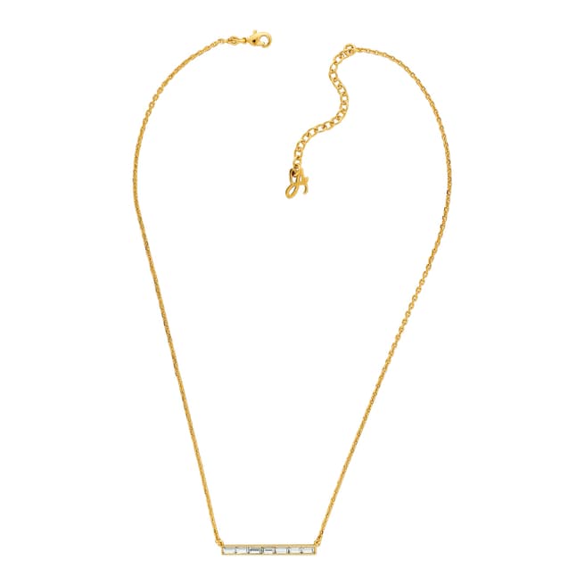 Adore by Swarovski® Gold Plated Baguette Bar Necklace