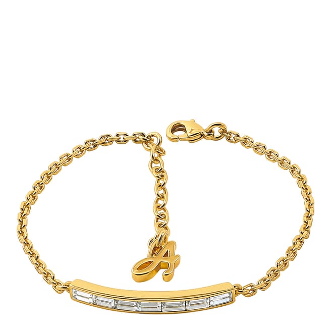 Adore by Swarovski® Gold Plated Baguette Bar Bracelet