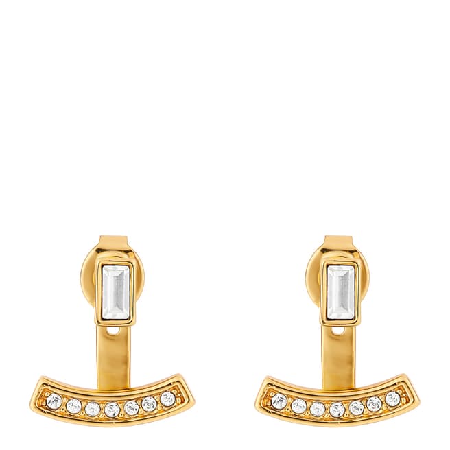 Adore by Swarovski® Gold Plated Baguette Bar Earrings