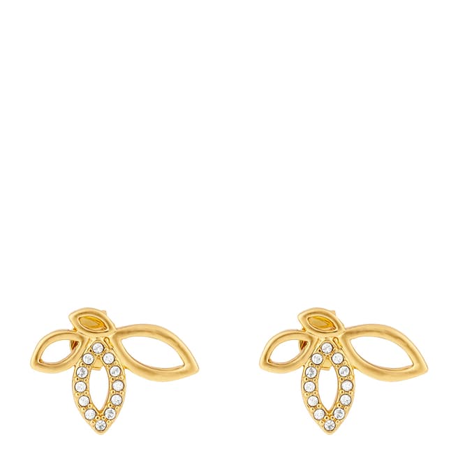 Adore by Swarovski® Gold Plated Open Petal Post Earrings