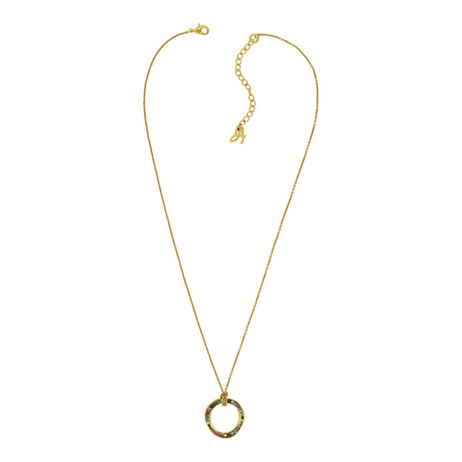 Adore by Swarovski® Gold Plated Organic Circle Necklace
