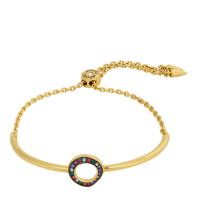 Adore by Swarovski® Gold Plated Organic Circle Slide Bracelet