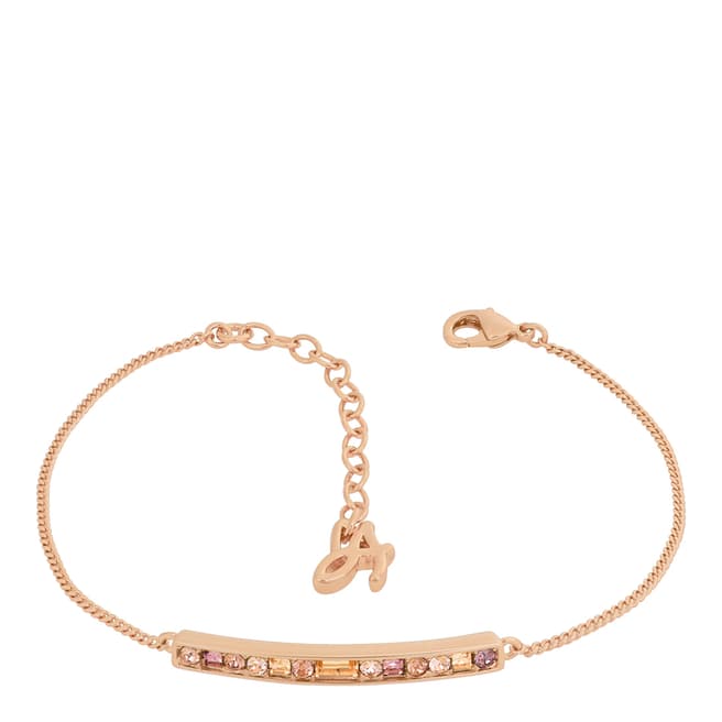 Adore by Swarovski® Rose Gold Plated Baguette Round Bar Bracelet
