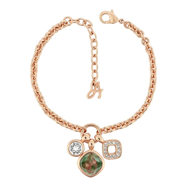 Adore by Swarovski® Rose Gold Mother of Pearl Doublet Charm Bracelet