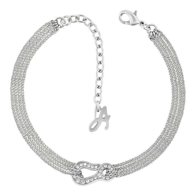 Adore by Swarovski® Silver Pave Hook Bracelet