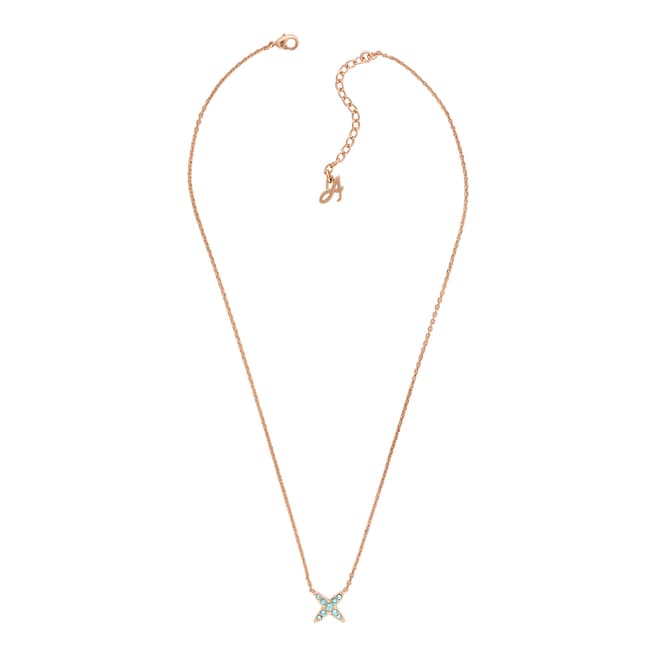 Adore by Swarovski® Rose Gold 4 Point Star Necklace