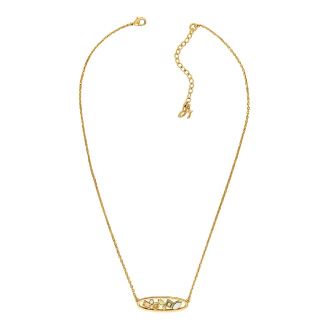 Adore by Swarovski® Gold Plated Crystal Oval Necklace