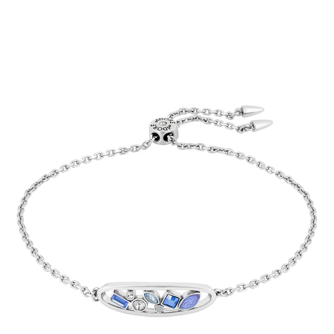 Adore by Swarovski® Silver Blue Crystal Oval Bracelet