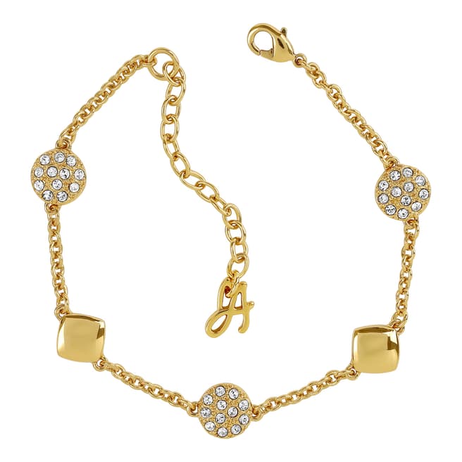 Adore by Swarovski® Gold Plated Pave Crystal Station Bracelet