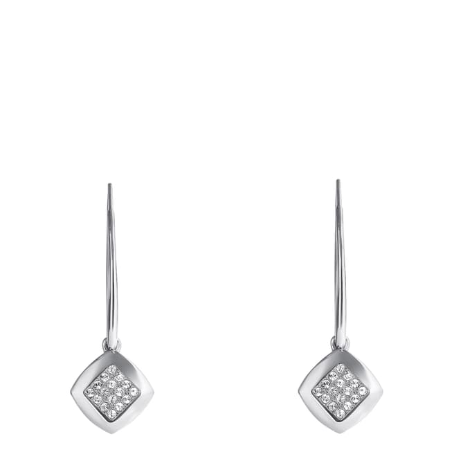Adore by Swarovski® Silver Plated Pave Crystal Drop Earrings