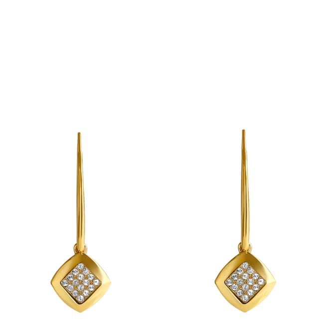 Adore by Swarovski® Gold Plated Pave Crystal Drop Earrings