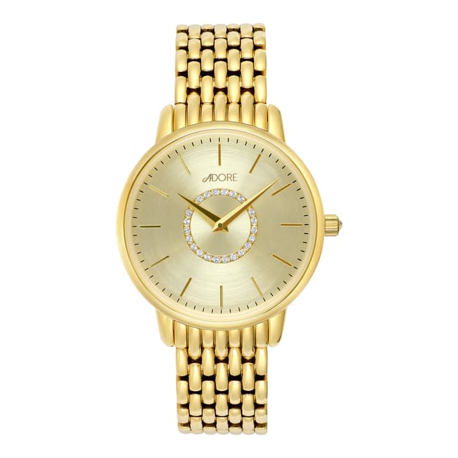 Adore by Swarovski® Gold Plated Luxe Bracelet Watch 33mm