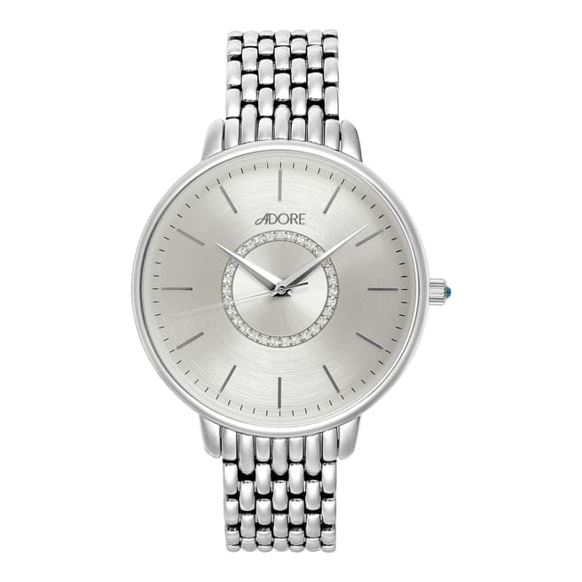 Adore by Swarovski® Silver Luxe Bracelet Watch 38mm