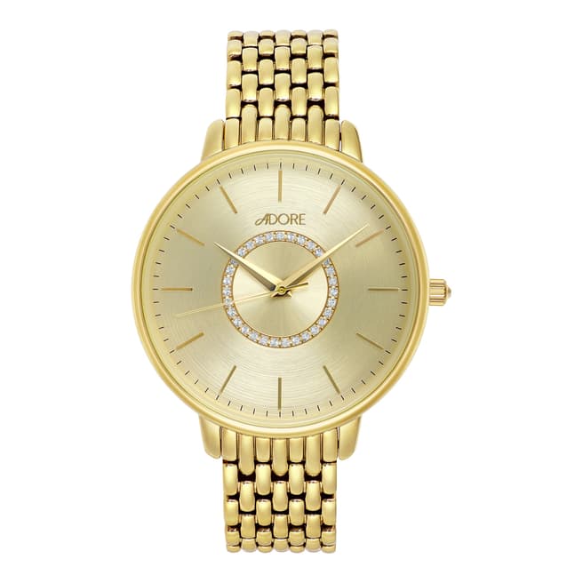 Adore by Swarovski® Gold Plated Luxe Bracelet Watch 38mm
