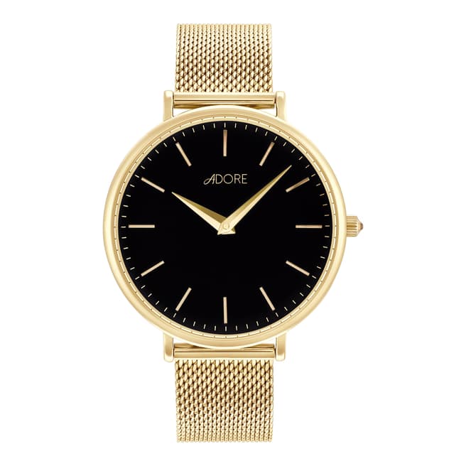 Adore by Swarovski® Gold Plated Shimmer Mesh Watch 33mm