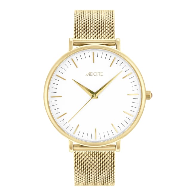 Adore by Swarovski® Gold Plated Shimmer Mesh Watch 38mm