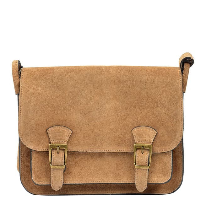 Renata Corsi Sand Leather Shoulder Bag
