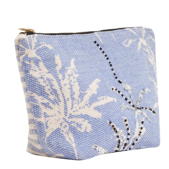 Pia Rossini Denim Blue Tahiti Makeup Bag