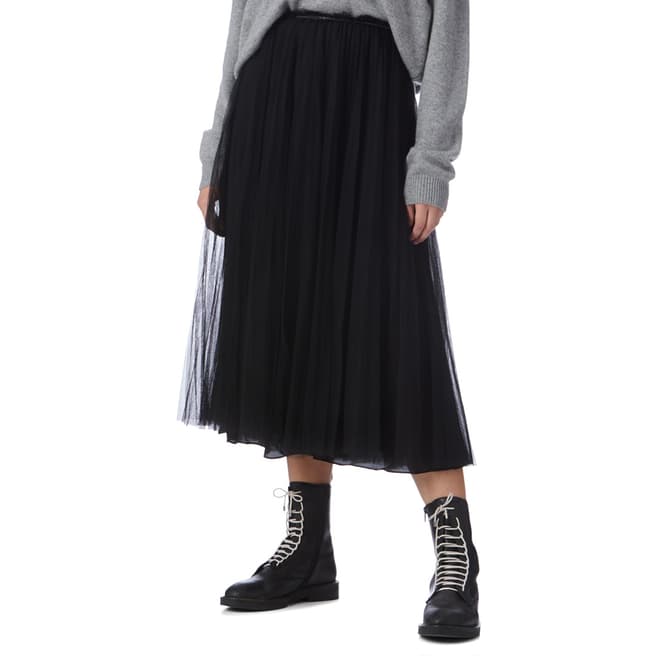 I.T.D Black Pleat Tulle Skirt