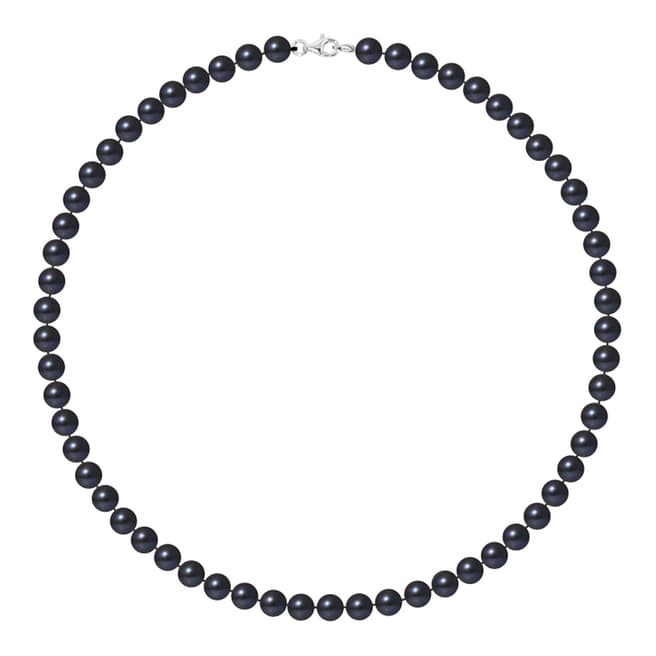Ateliers Saint Germain Black Row Of Pearls Necklace 6-7mm