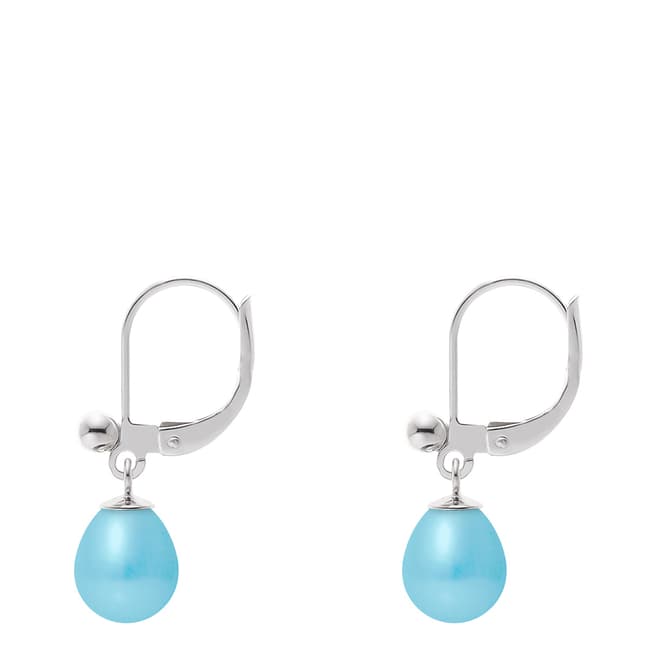 Ateliers Saint Germain Turquoise Pearl Pear Drop Earrings 7-8mm