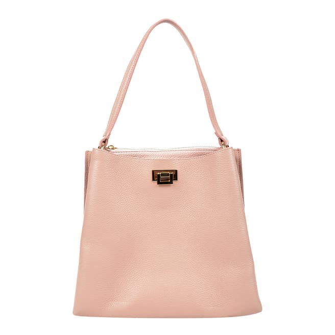 Sofia Cardoni Blush Leather Handbag