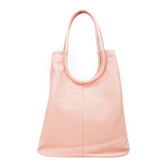 Sofia Cardoni Blush Leather Shoulder Bag