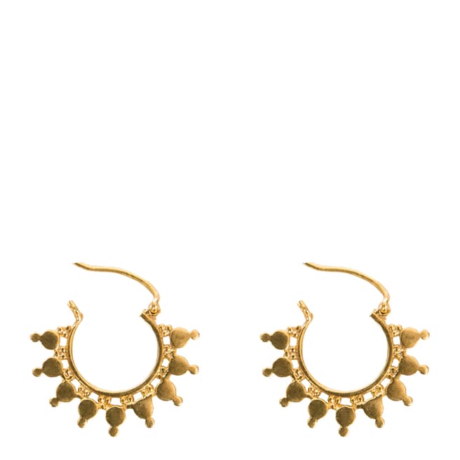 Opuline Gold Hoop Earrings
