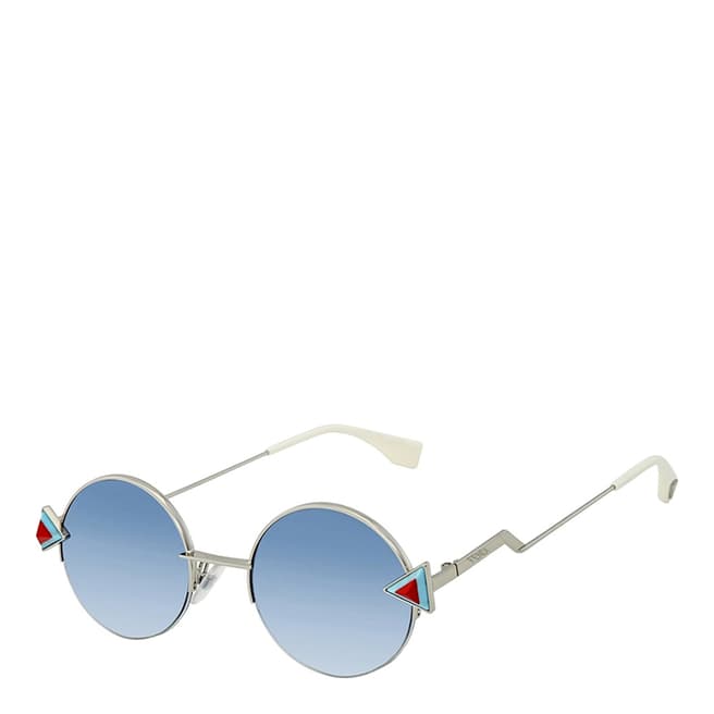 Fendi Women's Silver/Blue Sunglasses 48mm