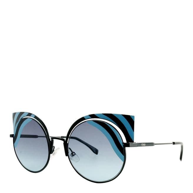 Fendi Women's Black/Azure Sunglasses 48mm