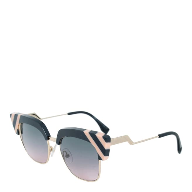 Fendi Women's Grey/Gold Sunglasses 50mm