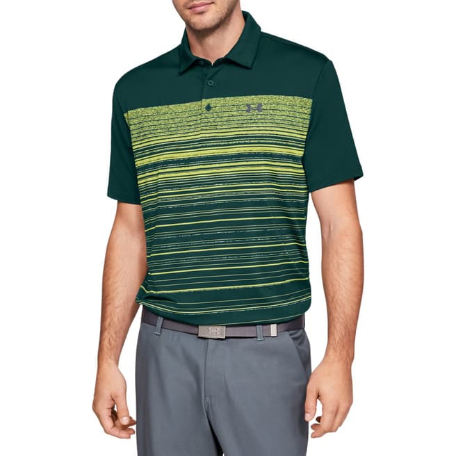 Under Armour Green/Black Playoff Polo 2.0