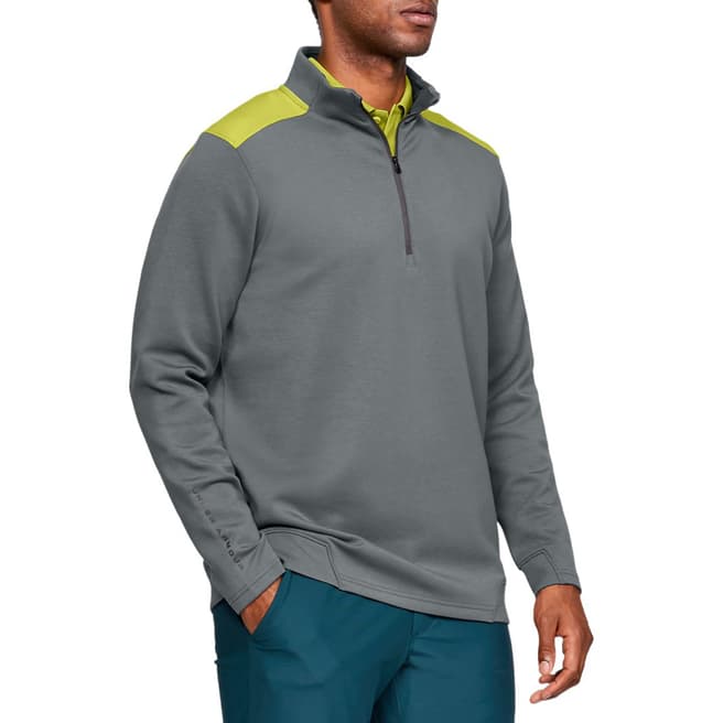 Under Armour Grey/Lime Storm Playoff 1/2 Zip