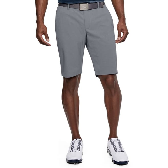 Under Armour Grey UA Showdown Vented Tapered Shorts