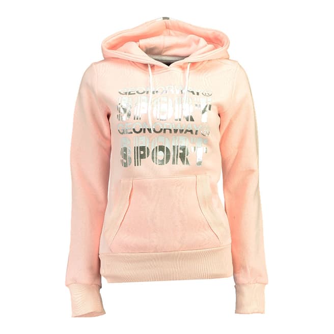 Geographical Norway Light Pink Figale Hoodie