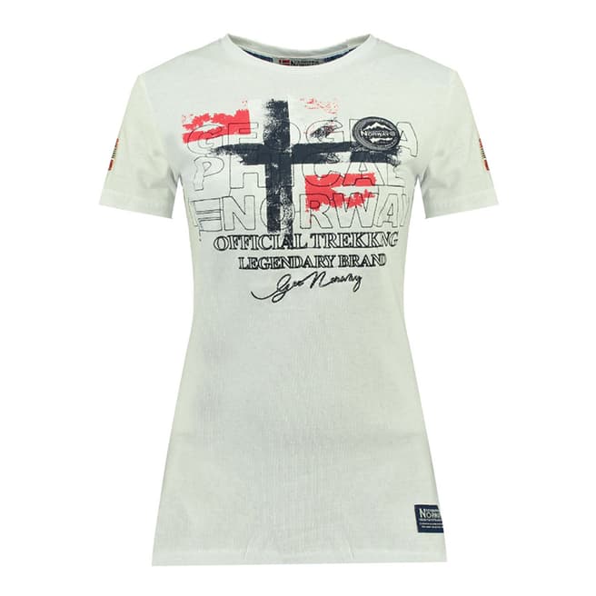 Geographical Norway White Jarry Short Sleeve T-Shirt