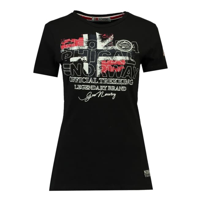 Geographical Norway Black Jarry Short Sleeve T-Shirt