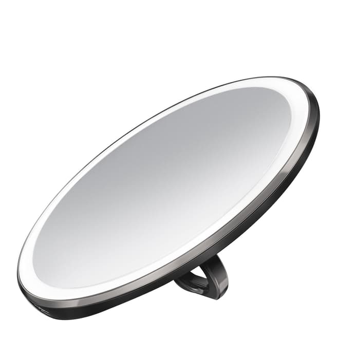 Simplehuman Black Compact Rechargeable Sensor Mirror with Pouch, 10cm
