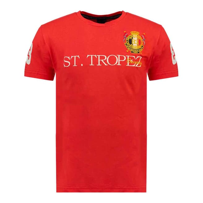Geographical Norway Red Jotignac Short Sleeve T-Shirt