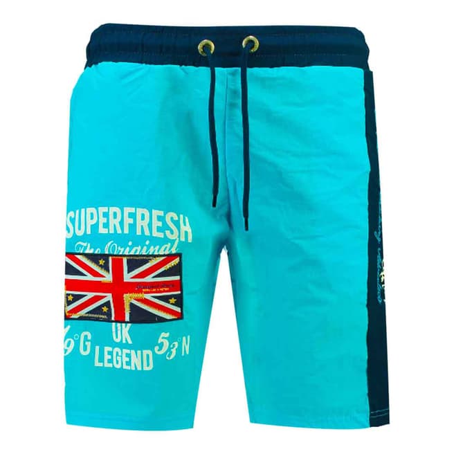Geographical Norway Turquoise Quodesh Ass A Swim Shorts